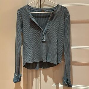 Free People blue Henley S/P